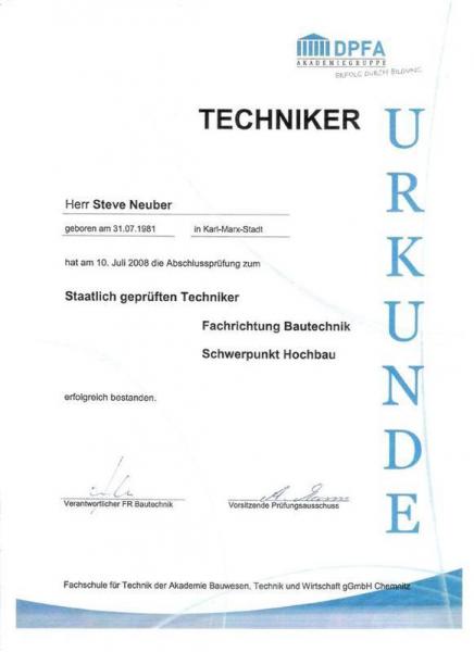 Urkunde DPFA